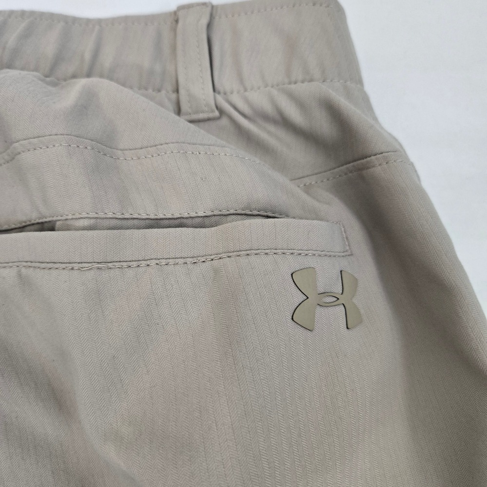 Under Armour  30x30 Showdown Golf Pants Khaki Performance‎ Stretch Ripstop Chino - Picture 9 of 10